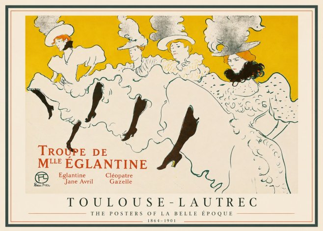 Toulouse-Lautrec Troupe De Mlle Églantine No3 - Affiche