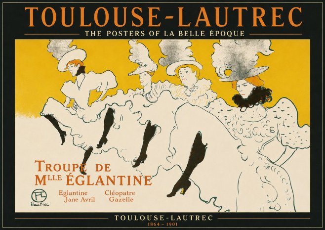 Toulouse-Lautrec Troupe De Mlle Églantine No6 - Affiche