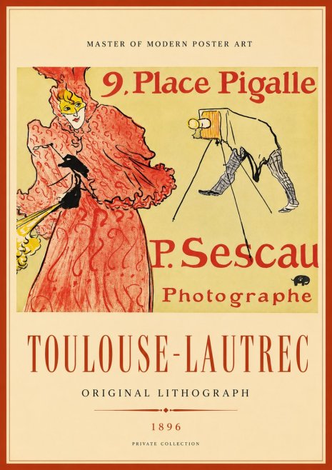 Toulouse-Lautrec 9. Place Pigalle No2 - Affiche