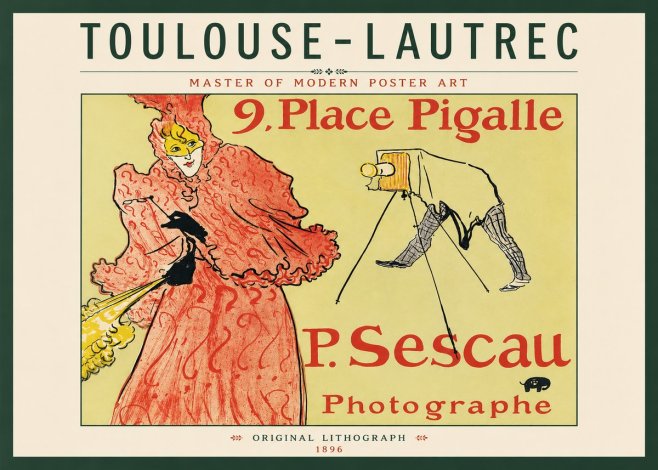 Toulouse-Lautrec 9. Place Pigalle No3 - Affiche