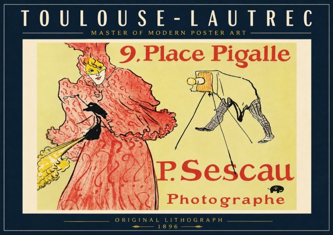 Toulouse-Lautrec 9. Place Pigalle No6 - Affiche