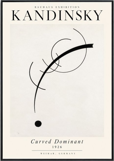 Kandinsky Curved Dominant No4 - Affiche