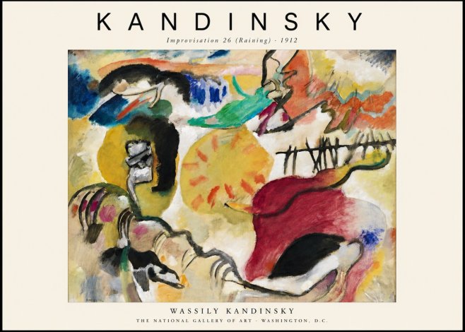 Kandinsky Improvisation 26 (Raining) No1 - Affiche