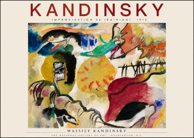 Kandinsky Improvisation 26 (Raining) No2 - Affiche