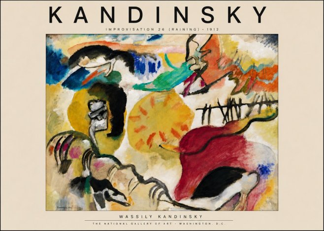 Kandinsky Improvisation 26 (Raining) No4 - Affiche