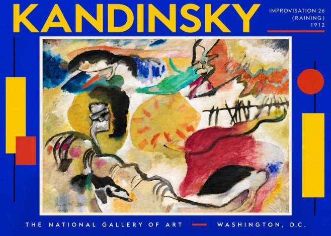 Kandinsky Improvisation 26 (Raining) No5 - Affiche