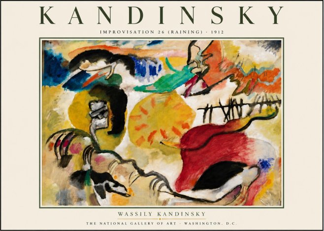 Kandinsky Improvisation 26 (Raining) No6 - Affiche