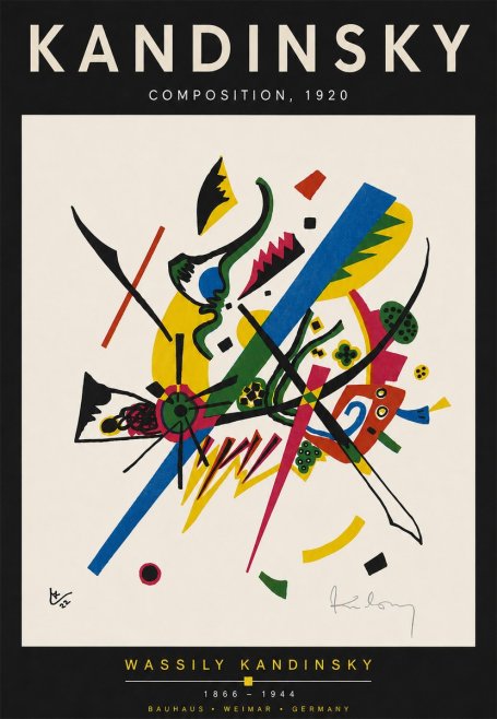 Kandinsky Composition, 1920 No4 - Affiche