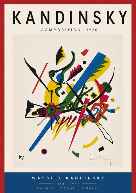 Kandinsky Composition, 1920 No6 - Affiche