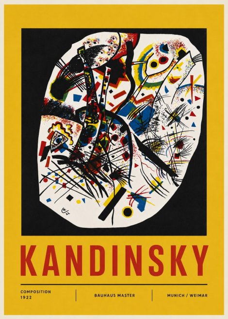 Kandinsky Composition 1922 No4 - Affiche
