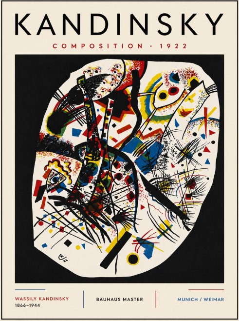 Kandinsky Composition 1922 No6 - Affiche