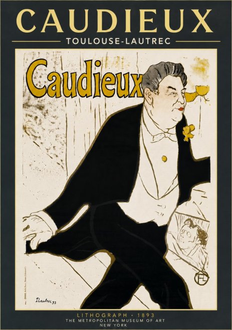 Toulouse-Lautrec Caudieux No6 - Affiche