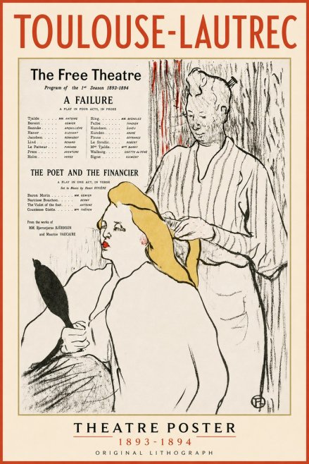 Toulouse-Lautrec Le Théâtre Libre - Une Faillite / Le Poète Et Le Financier No3 - Affiche