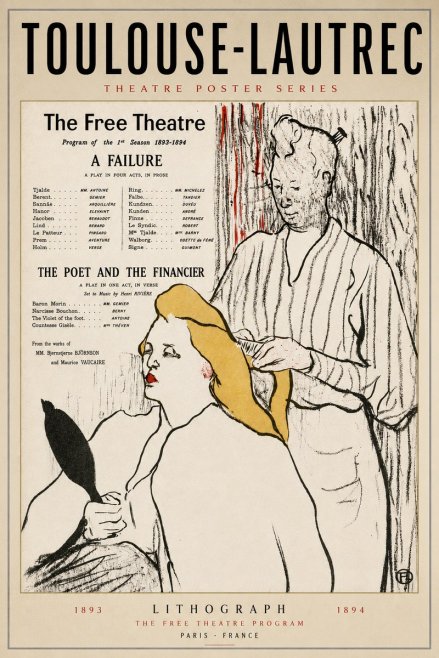 Toulouse-Lautrec Le Théâtre Libre - Une Faillite / Le Poète Et Le Financier No5 - Affiche