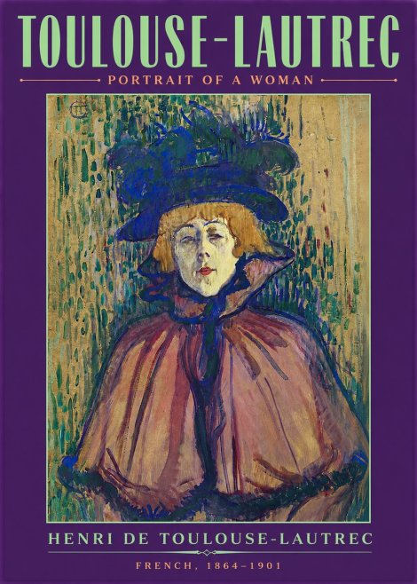 Toulouse-Lautrec Portrait of a Woman No4 - Affiche