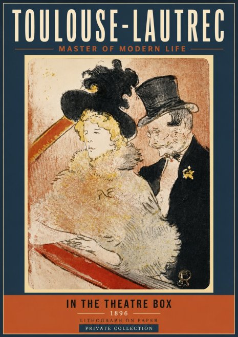 Toulouse-Lautrec In the Theatre Box No4 - Affiche