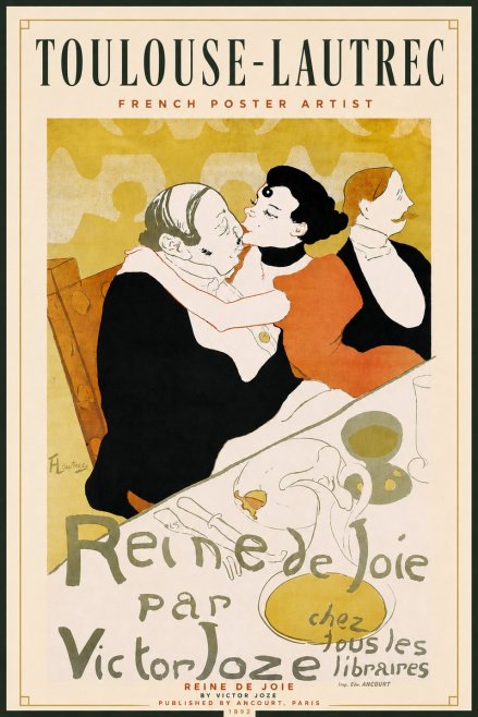 Toulouse-Lautrec Reine De Joie No4 - Affiche
