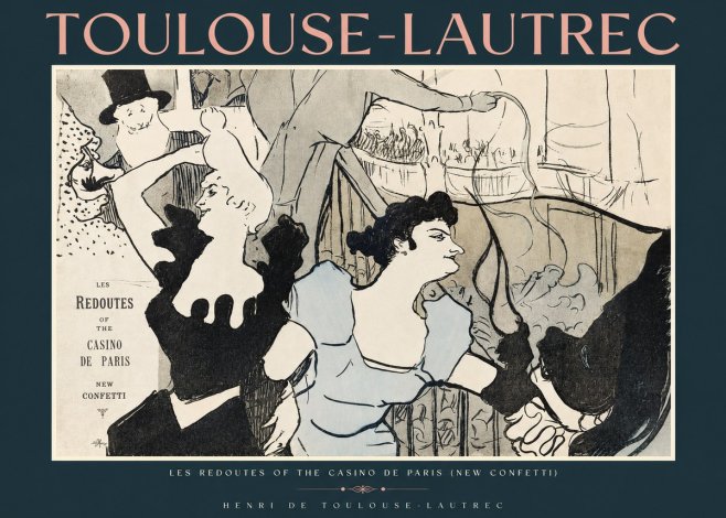 Toulouse-Lautrec Les Redoutes of the Casino De Paris (New Confetti) No2 - Affiche