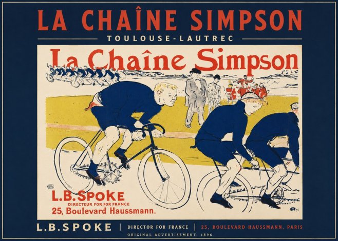 Toulouse-Lautrec La Chaîne Simpson No2 - Affiche