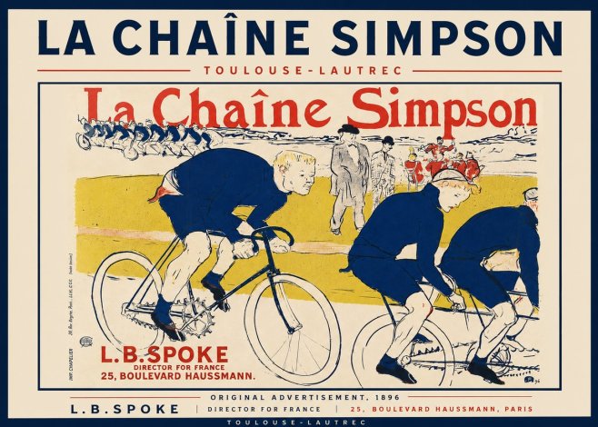 Toulouse-Lautrec La Chaîne Simpson No4 - Affiche