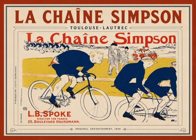 Toulouse-Lautrec La Chaîne Simpson No6 - Affiche