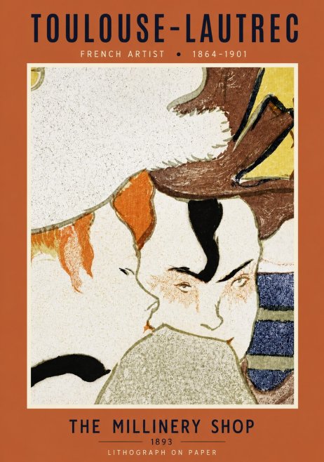 Toulouse-Lautrec The Millinery Shop No5 - Affiche