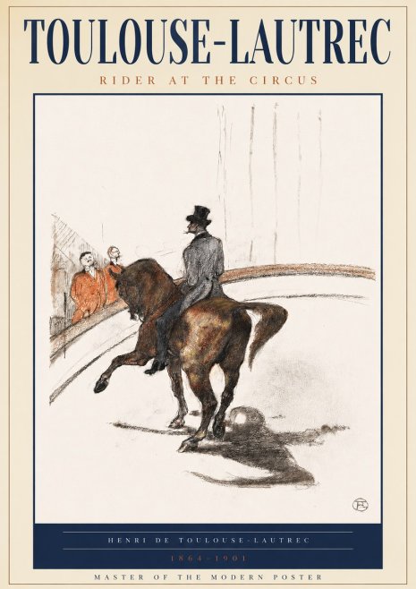 Toulouse-Lautrec Rider at the Circus No2 - Affiche