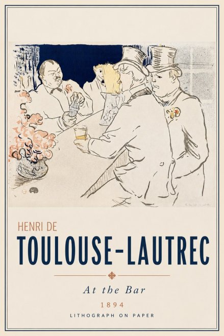 Toulouse-Lautrec At the Bar No3 - Affiche