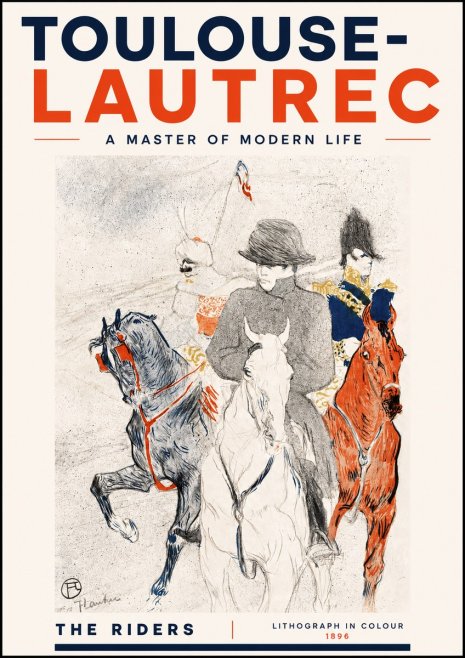 Toulouse-Lautrec The Riders No4 - Affiche