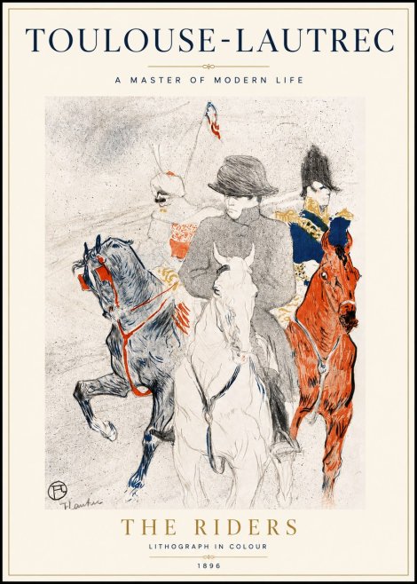 Toulouse-Lautrec The Riders No5 - Affiche