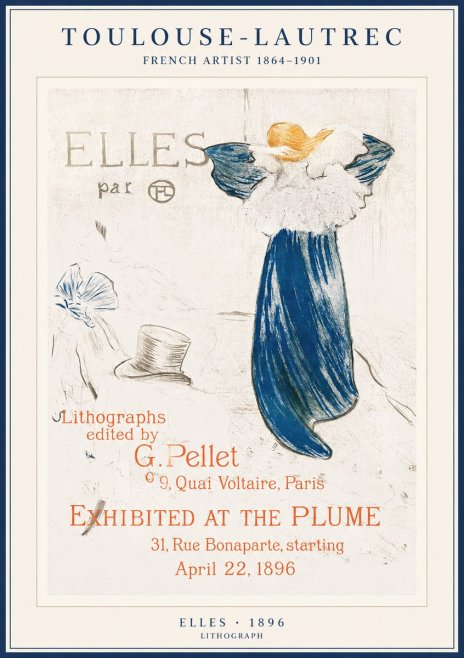 Toulouse-Lautrec Elles No1 - Affiche