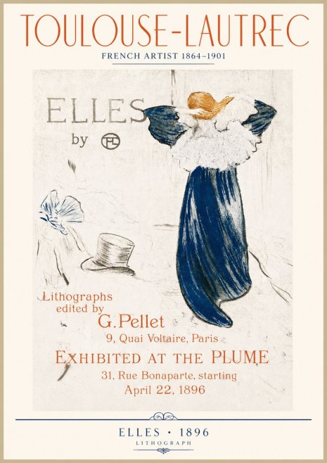 Toulouse-Lautrec Elles No4 - Affiche