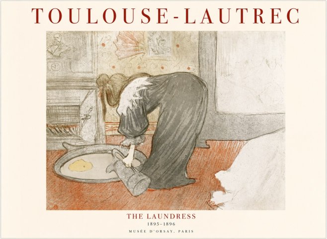 Toulouse-Lautrec The Laundress No1 - Affiche