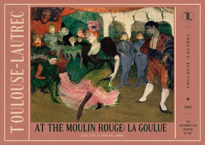 Toulouse-Lautrec At the Moulin Rouge: La Goulue No2 - Affiche