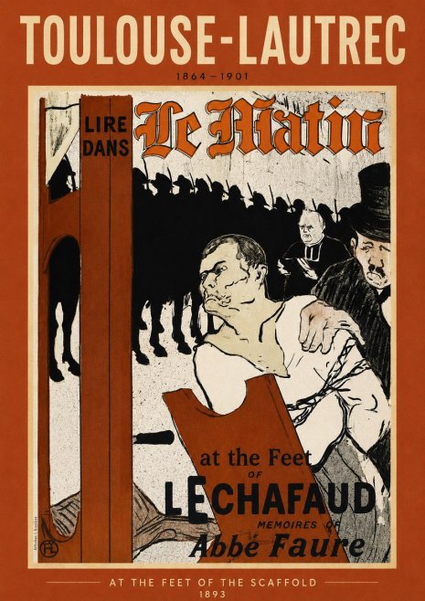 Toulouse-Lautrec At the Feet of the Scaffold Memoirs of Abbé Faure No3 - Affiche