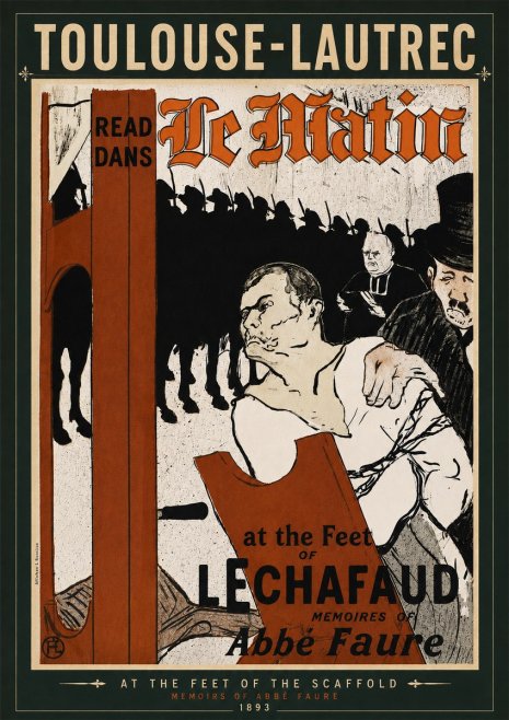 Toulouse-Lautrec At the Feet of the Scaffold Memoirs of Abbé Faure No6 - Affiche