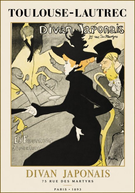 Toulouse-Lautrec Divan Japonais No1 - Affiche