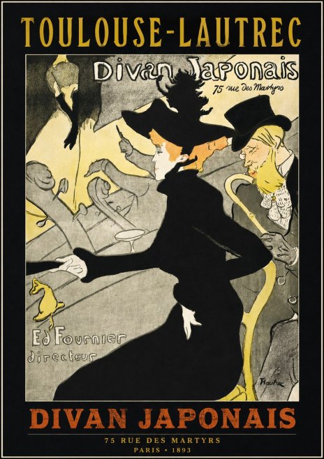 Toulouse-Lautrec Divan Japonais No2 - Affiche