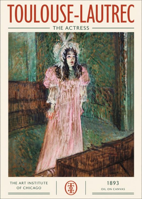 Toulouse-Lautrec The Actress No2 - Affiche