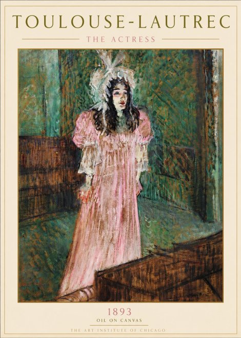 Toulouse-Lautrec The Actress No6 - Affiche
