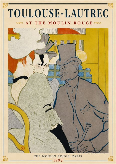 Toulouse-Lautrec At the Moulin Rouge No6 - Affiche