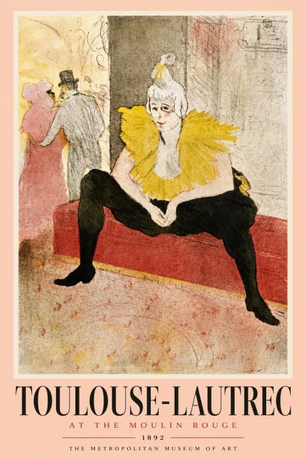 Toulouse-Lautrec At the Moulin Rouge No6 - Affiche