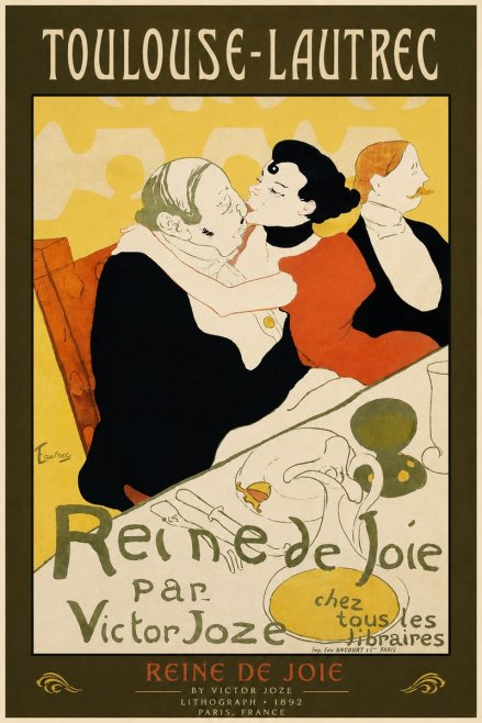Toulouse-Lautrec Reine De Joie No2 - Affiche