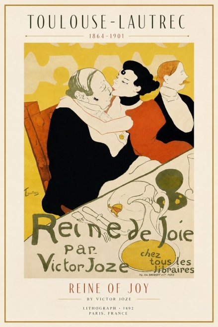 Toulouse-Lautrec Reine De Joie No3 - Affiche