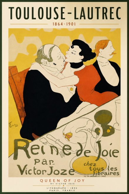 Toulouse-Lautrec Reine De Joie II No4 - Affiche