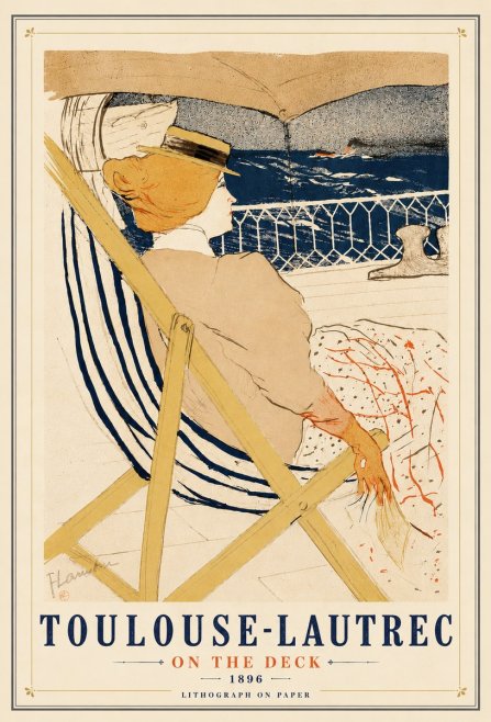 Toulouse-Lautrec On the Deck No5 - Affiche