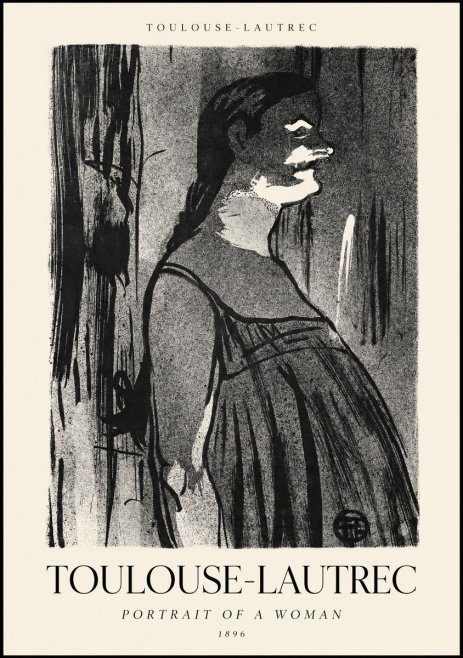 Toulouse-Lautrec Portrait of a Woman No1 - Affiche