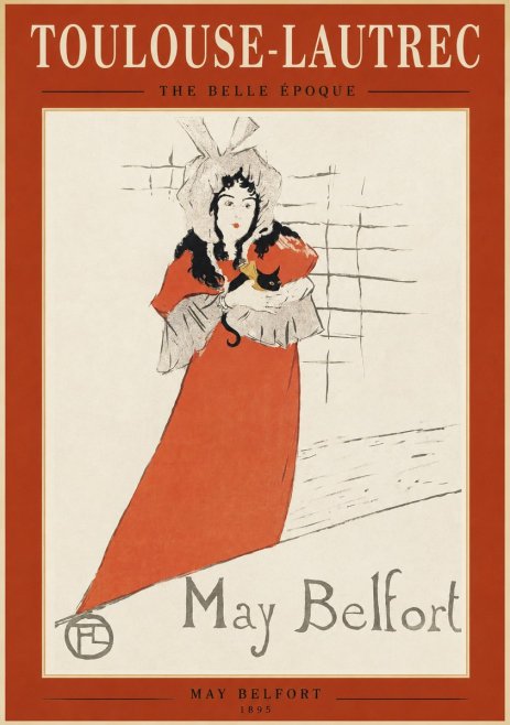 Toulouse-Lautrec May Belfort No1 - Affiche