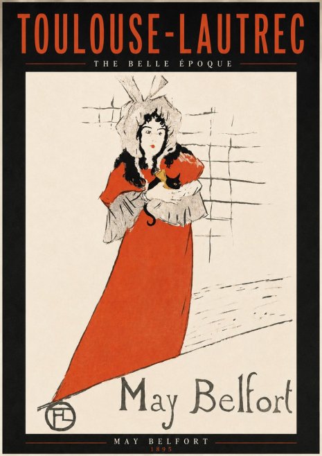 Toulouse-Lautrec May Belfort No3 - Affiche