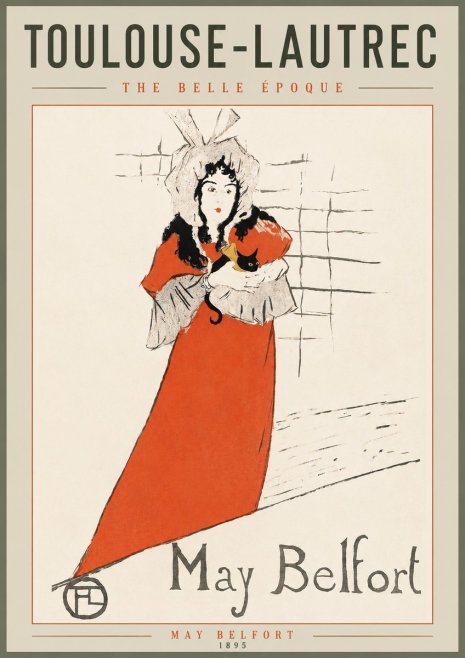 Toulouse-Lautrec May Belfort No4 - Affiche